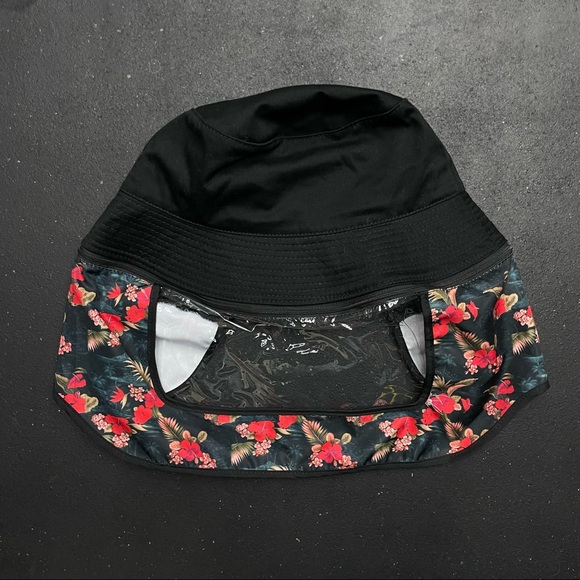 Hawaiian Bucket Hat with removable face shield - Picture 2 of 5